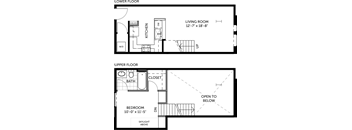 Metal 1 bed- 1 bath loft 684 sqft