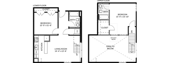 Metal 2 bed- 2 bath loft  1000 SQFT