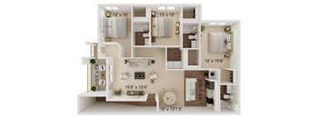 the floor plan of studio apartment 353 sq ft