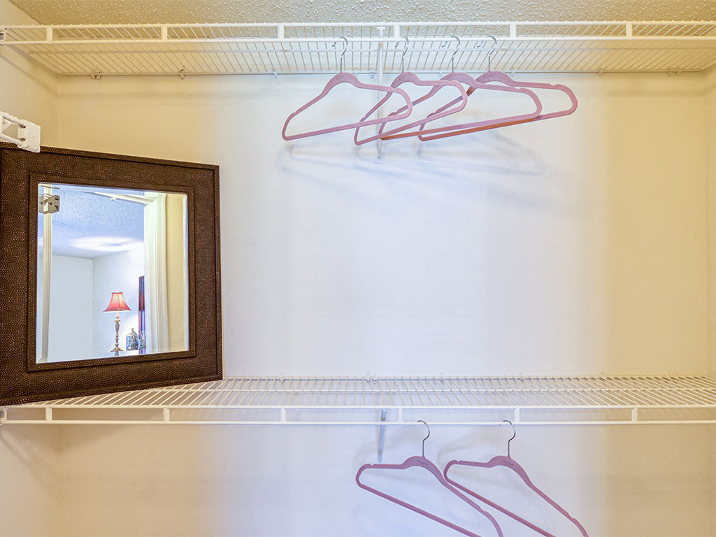 Closet at  Holly Point Apartments in Chesapeake
