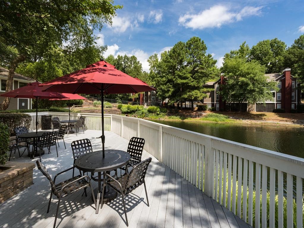 Harris Pond Apartments in Charlotte NC deck