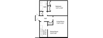 One Bedroom Plan