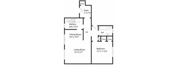 One Bedroom Plan