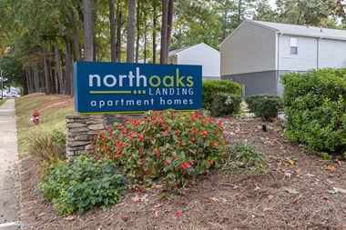 North Oaks Landing sign