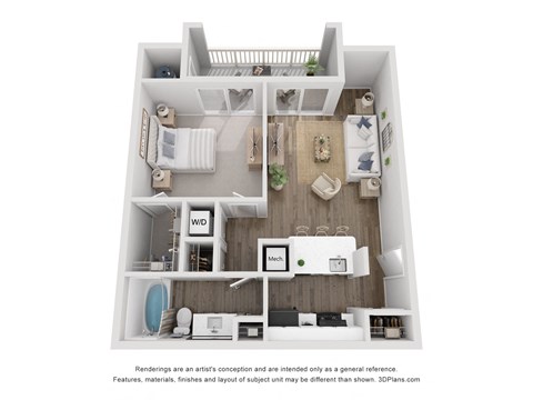 a 1 bedroom floor plan  summit  503 sq ft