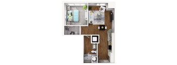 Orb Floor Plan at Ellipse Apartments