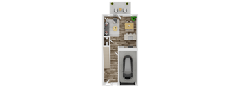 2 bed 2 bath | 1,340 Sq. Ft. at The Mark Townhomes Apartments, Virginia, 22801
