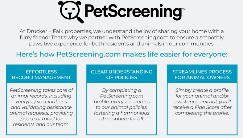 Pet Policy for Websites at Terraces at High Mountain, Huntsville, Alabama