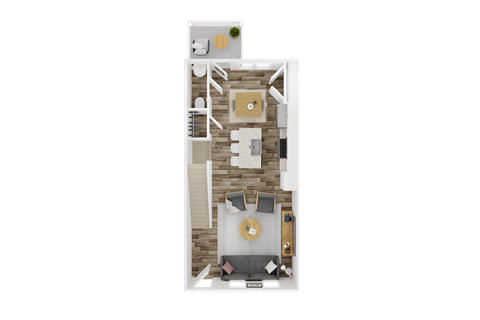 4 bed 3.5 bath B | 1,930 Sq. Ft. at The Mark Townhomes Apartments, Virginia