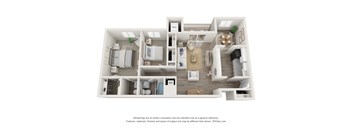 Two Bedroom, One And A Half Bath