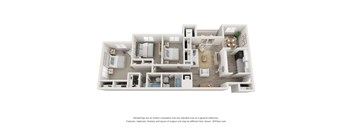 Three Bedroom, Two Bath