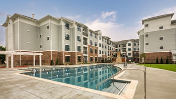 the residences at city center apartments swimming pool at Allure at Edinburgh, Chesapeake, VA