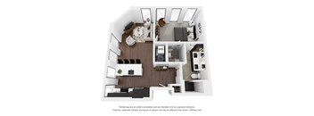 A3.1 Floor Plan  | 765 Sq. Ft. at Preston Centre, Columbus, 43215