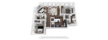 B1 Floor Plan at Preston Centre, Columbus, 43215