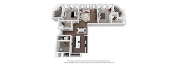 B10 Floor Plan | 1,601 Sq. Ft. at Preston Centre, Columbus, 43215