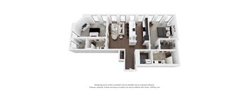 B2 Floor Plan | 1,170 Sq. Ft. at Preston Centre, Ohio, 43215