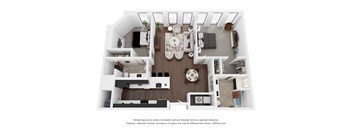B5.1 Floor Plan | 1,325 Sq. Ft. at Preston Centre, Ohio, 43215
