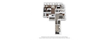 B7 Floor Plan | 1,350 Sq. Ft. at Preston Centre, Ohio