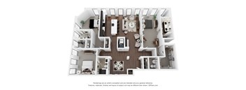 C2 Floor Plan | 1,995 Sq. Ft. at Preston Centre, Columbus, 43215