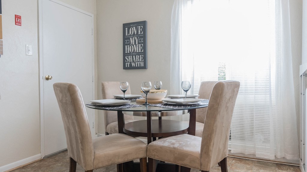 Dining Area at Bayville Apartments, Virginia Beach, Virginia