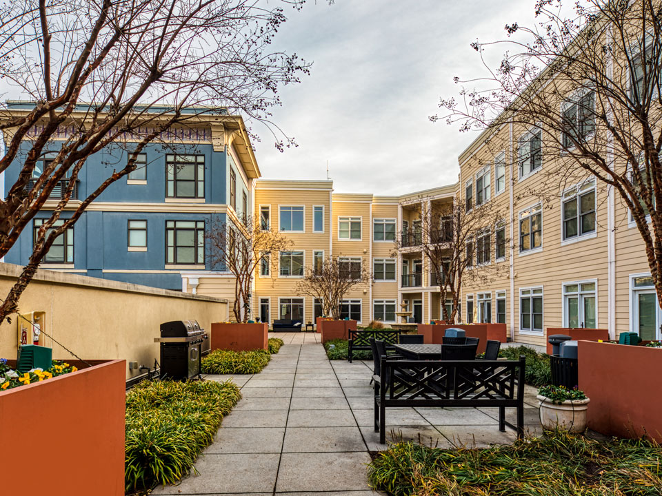 Patio at The Chapman Apartments