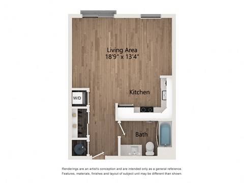 S2 Studio Apartment | 543 Sq. Ft. at Centro at Pine Nash, Wilson