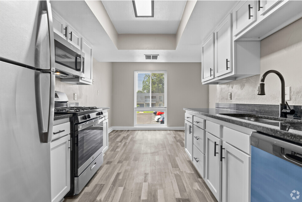 Fully Equipped Kitchen at Bayville Apartments, Virginia Beach, VA