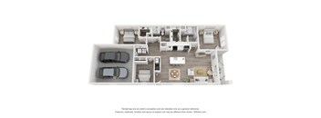 Cascade Floor Plan | Sq. Ft.: 1,446 at Blume Road, Mooresville, North Carolina, 28117