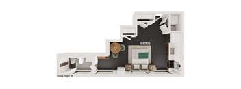 bedroom floor plan an in 2d