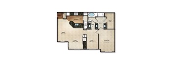 A6p Floor Plan | 1150 Sq. Ft. at Times Square, Dublin