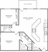 2 Bedrooms and 2 Bathrooms Floor Plans 2 Bedrooms and 2 Bathrooms Floor Plans at The Annex, Mesquite, 75149