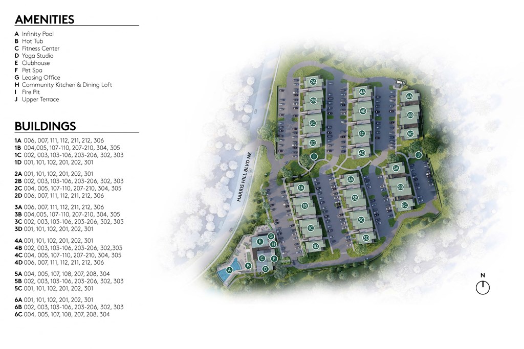 Terraces Site Map at Terraces at High Mountain, Huntsville