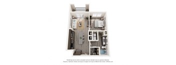 1 Bedroom  Floor Plan at The Enclave at Deer Moss Creek, Niceville