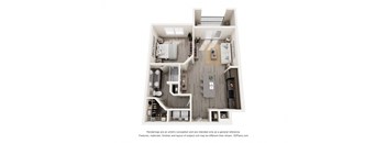 1 Bd 1 Ba Floor Plan at The Enclave at Deer Moss Creek, Florida