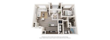 1 Bedroom 1 Bathroom Floor Plan at The Enclave at Deer Moss Creek, Niceville, 32578