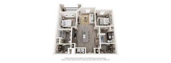 2 Bed 2 Bath Floor Plan at The Enclave at Deer Moss Creek, Niceville, Florida