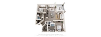2 Bd 2 Ba Floor Plan at The Enclave at Deer Moss Creek, Florida