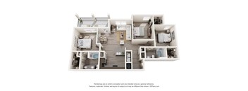 3 Bedroom Floor Plan at The Enclave at Deer Moss Creek, Niceville