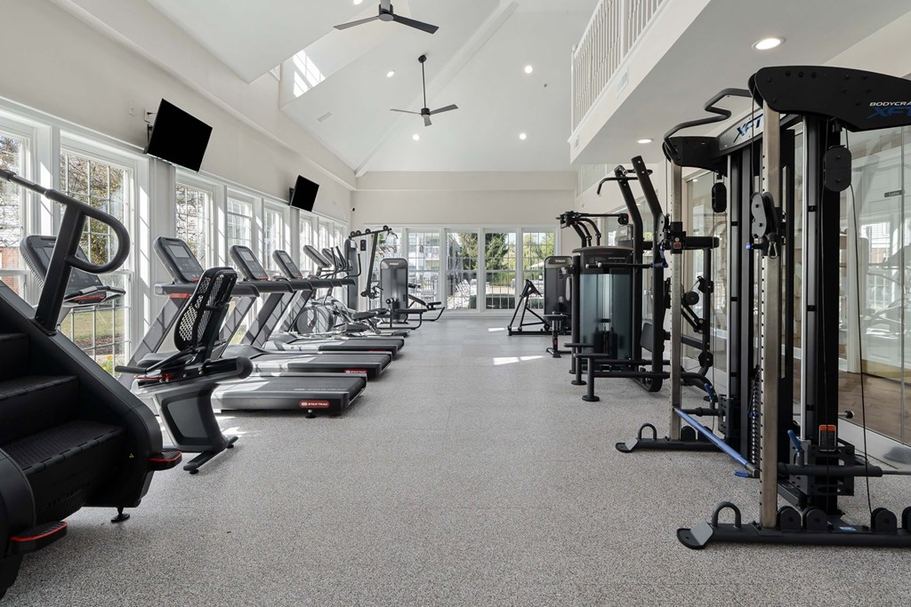 Fitness Center with cardio and weight machines. at The Orchard, Dublin, 43016