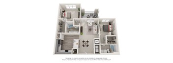 2 Bed 2 Baths Ramseur Floor Plan | 1,297 Sq. Ft. at Ellis Station, Durham, NC