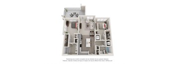 2 Beds 2 Baths Roxboro Floor Plan | 1,168 Sq. Ft. at Ellis Station, North Carolina, 27703
