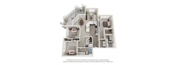 3 Beds 2 Baths Willard Floor Plan | 1,459 Sq. Ft. at Ellis Station, Durham, NC