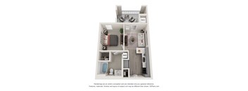 Studio Duke Floor Plan | 510 Sq. Ft. at Ellis Station, Durham, NC