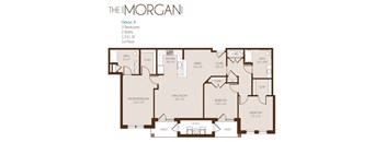 a floor plan of the morgan apartments designed by foshee architecture