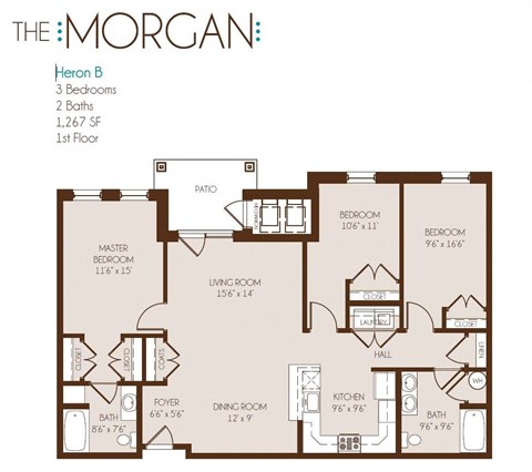 the floor plan of the morgans
