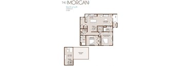 a floor plan of the morgan apartments designed by foshee architecture