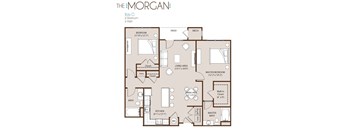 a floor plan of the morgan apartments designed by foshee architecture