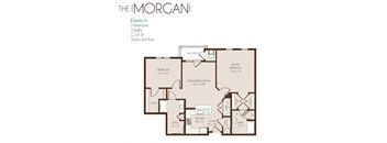 a floor plan of the morgan apartments designed by foshee architecture