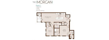 a floor plan of the morgan apartments in cincinnati, oh