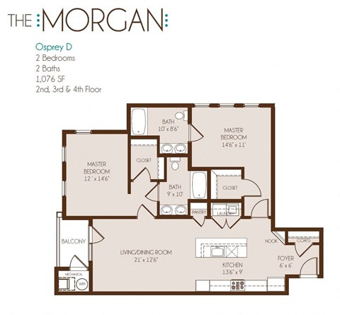 the floor plan of the morgans